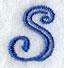 Formal Affair Capital Letter S - 5 Inch