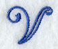 Formal Affair Capital Letter V - 5 Inch