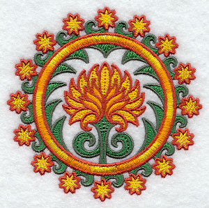Suzani Chrysanthemum Medallion