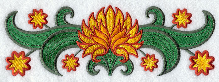 Suzani Chrysanthemum Border