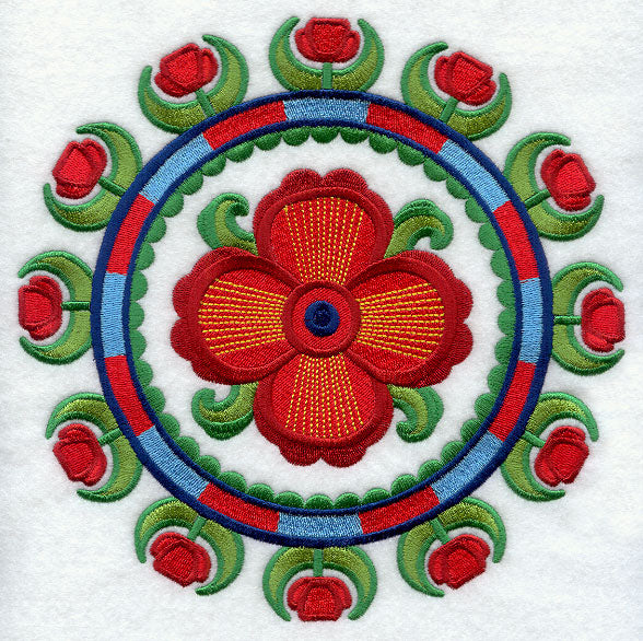 Suzani Poppy Medallion