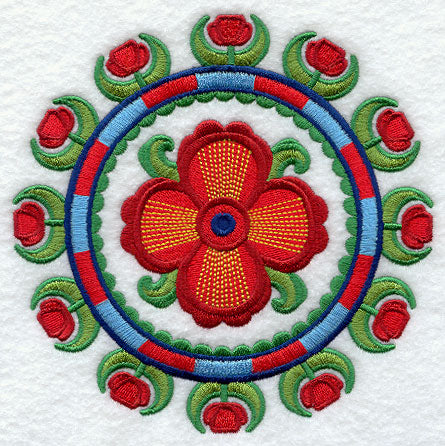 Suzani Poppy Medallion