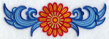 Suzani Gerbera Daisy Border