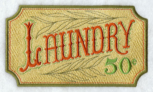 Laundry 50 Cents Sign