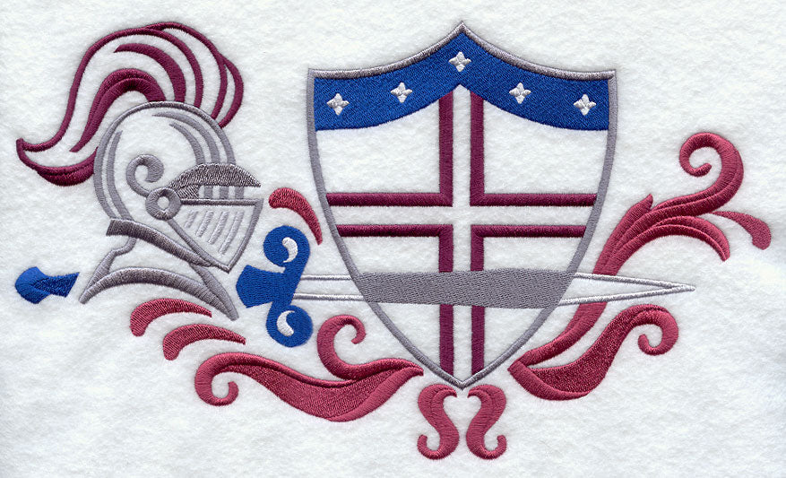 Knight Helmet with Shield