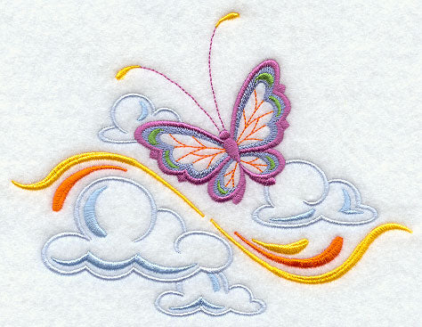 Butterfly in Clouds