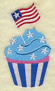 Cupcake and Flag