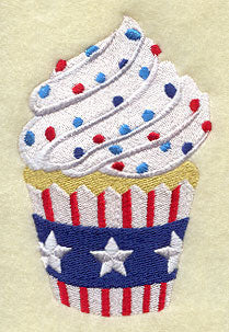 Red, White, and Blue Cupcake 2