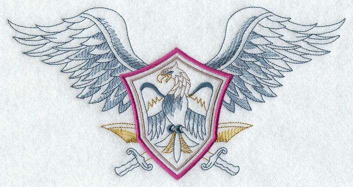 Eagle Shield with Wings