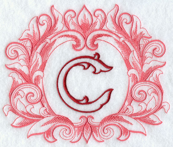 Grand Flourish Capital Letter C - 6 1/2 Inch