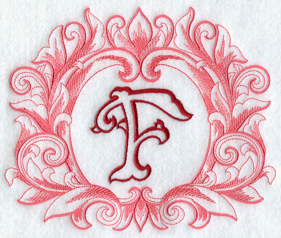 Grand Flourish Capital Letter F - 6 1/2 Inch