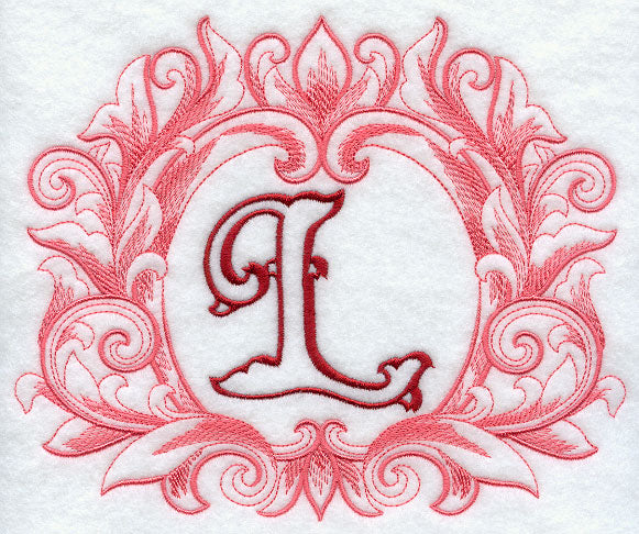 Grand Flourish Capital Letter L - 6 1/2 Inch