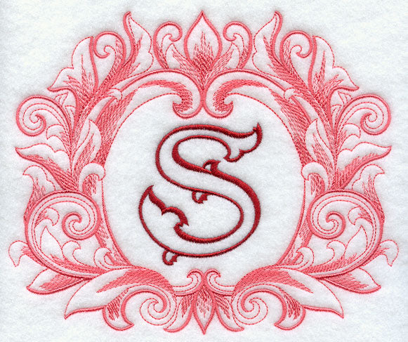 Grand Flourish Capital Letter S - 6 1/2 Inch