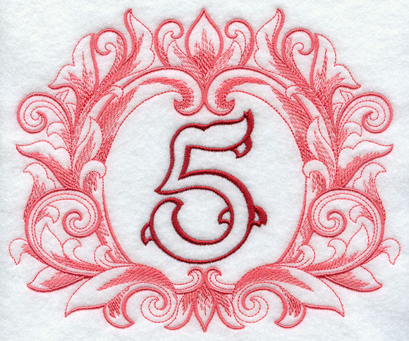 Grand Flourish Number 5 - 6 1/2 Inch