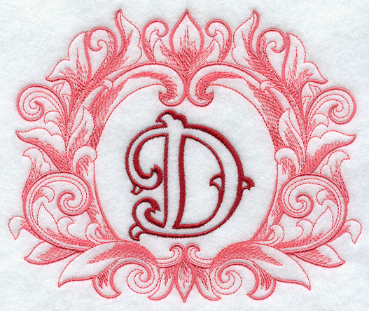 Grand Flourish Capital Letter D - 6 1/2 Inch