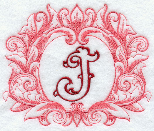 Grand Flourish Capital Letter J - 6 1/2 Inch