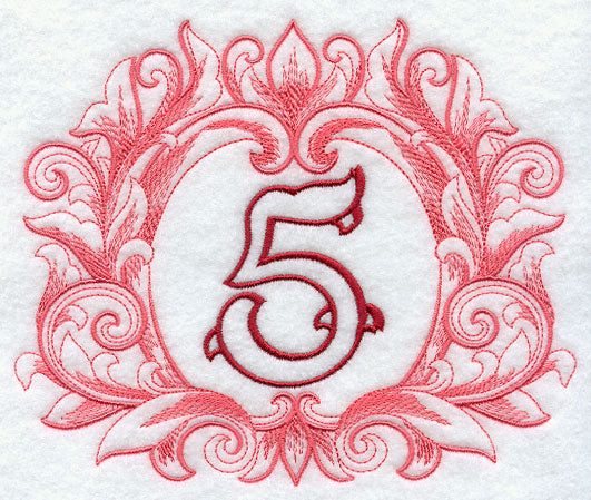 Grand Flourish Number 5 - 6 1/2 Inch