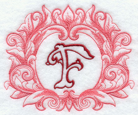 Grand Flourish Capital Letter F - 6 1/2 Inch