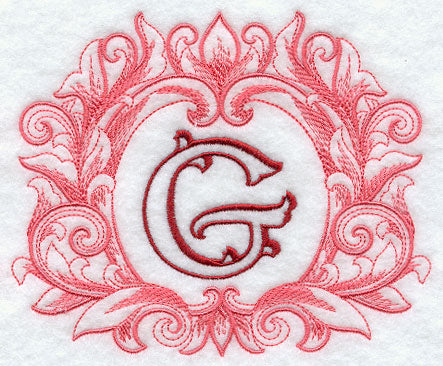 Grand Flourish Capital Letter G - 6 1/2 Inch