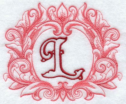 Grand Flourish Capital Letter L - 6 1/2 Inch