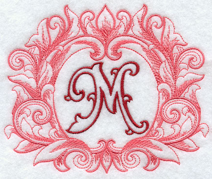Grand Flourish Capital Letter M - 6 1/2 Inch