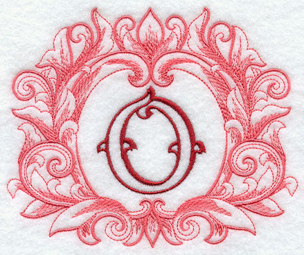 Grand Flourish Capital Letter O - 6 1/2 Inch