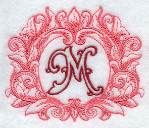 Grand Flourish Capital Letter M - 6 1/2 Inch