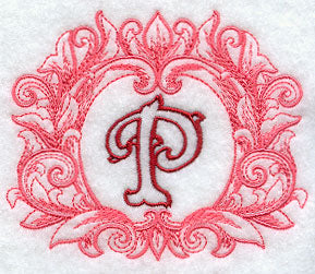 Grand Flourish Capital Letter P - 6 1/2 Inch