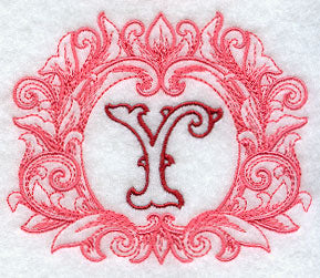 Grand Flourish Capital Letter Y - 6 1/2 Inch
