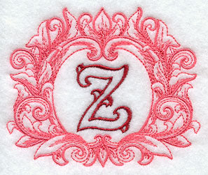 Grand Flourish Capital Letter Z - 6 1/2 Inch