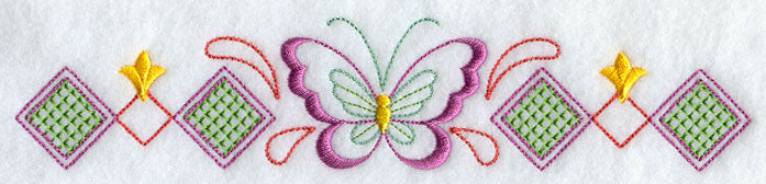 Diamond Butterfly Border 1