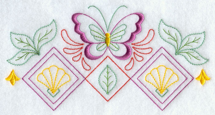 Diamond Butterfly Border 2