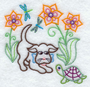 Gingham Dog & Turtle Friend