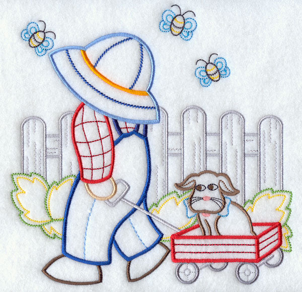 Suspender Sam & Gingham Dog