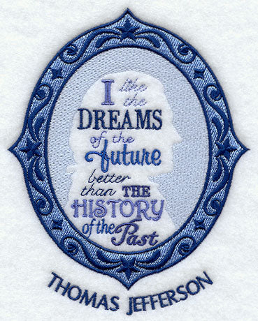 Thomas Jefferson Cameo Silhouette