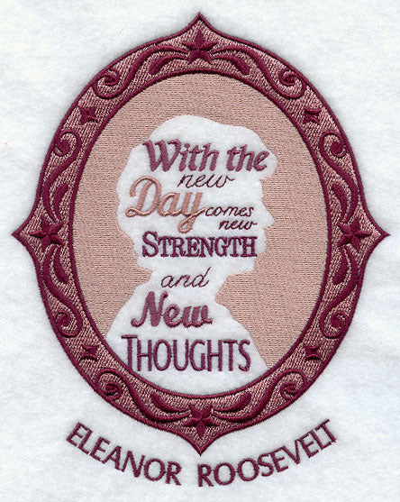 Eleanor Roosevelt Cameo Silhouette