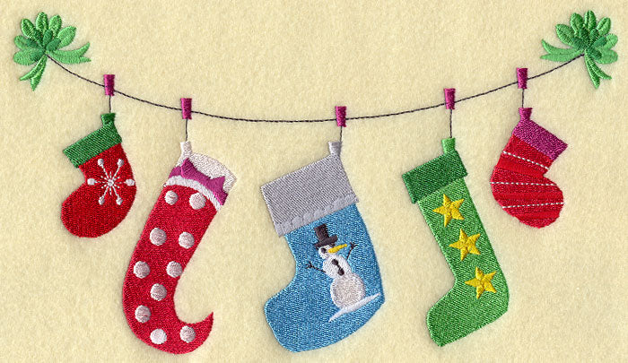 Christmas Stockings Clothesline