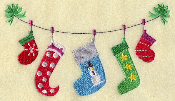 Christmas Stockings Clothesline
