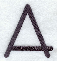 Sleek & Modern Capital Letter A - 3 Inch