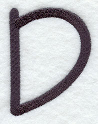 Sleek & Modern Capital Letter D - 3 Inch