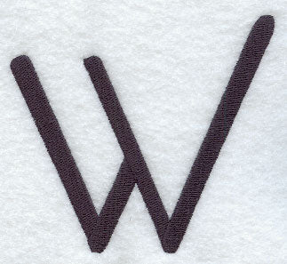 Sleek & Modern Capital Letter W - 3 Inch