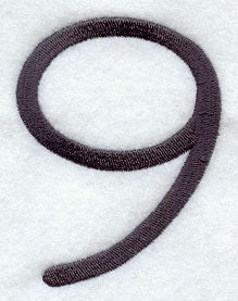 Sleek & Modern Number 9 - 3 Inch