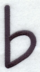 Sleek & Modern Lower Case b- 3 Inch