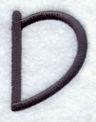 Sleek & Modern Capital Letter D - 3 Inch