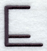 Sleek & Modern Capital Letter E - 3 Inch