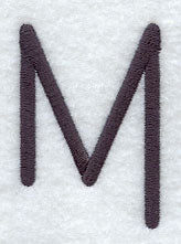 Sleek & Modern Capital Letter M - 3 Inch