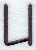 Sleek & Modern Capital Letter U - 3 Inch