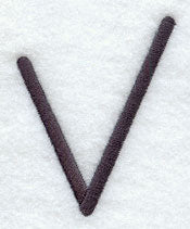 Sleek & Modern Capital Letter V - 3 Inch