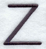Sleek & Modern Capital Letter Z - 3 Inch