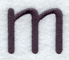 Sleek & Modern Lower Case m - 3 Inch